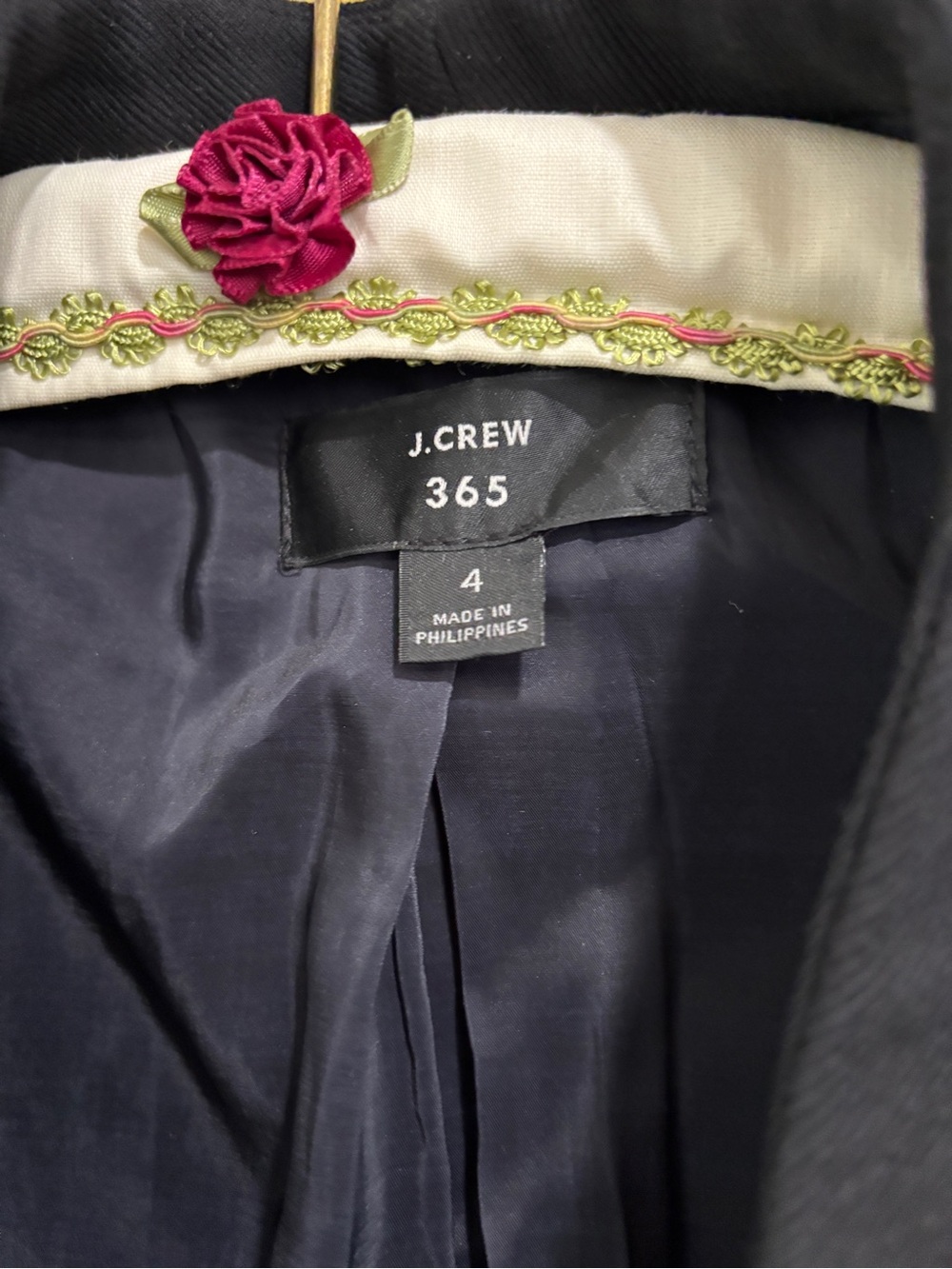 J. Crew Women's Black Open-Front Blazer - Picture 3 of 4
